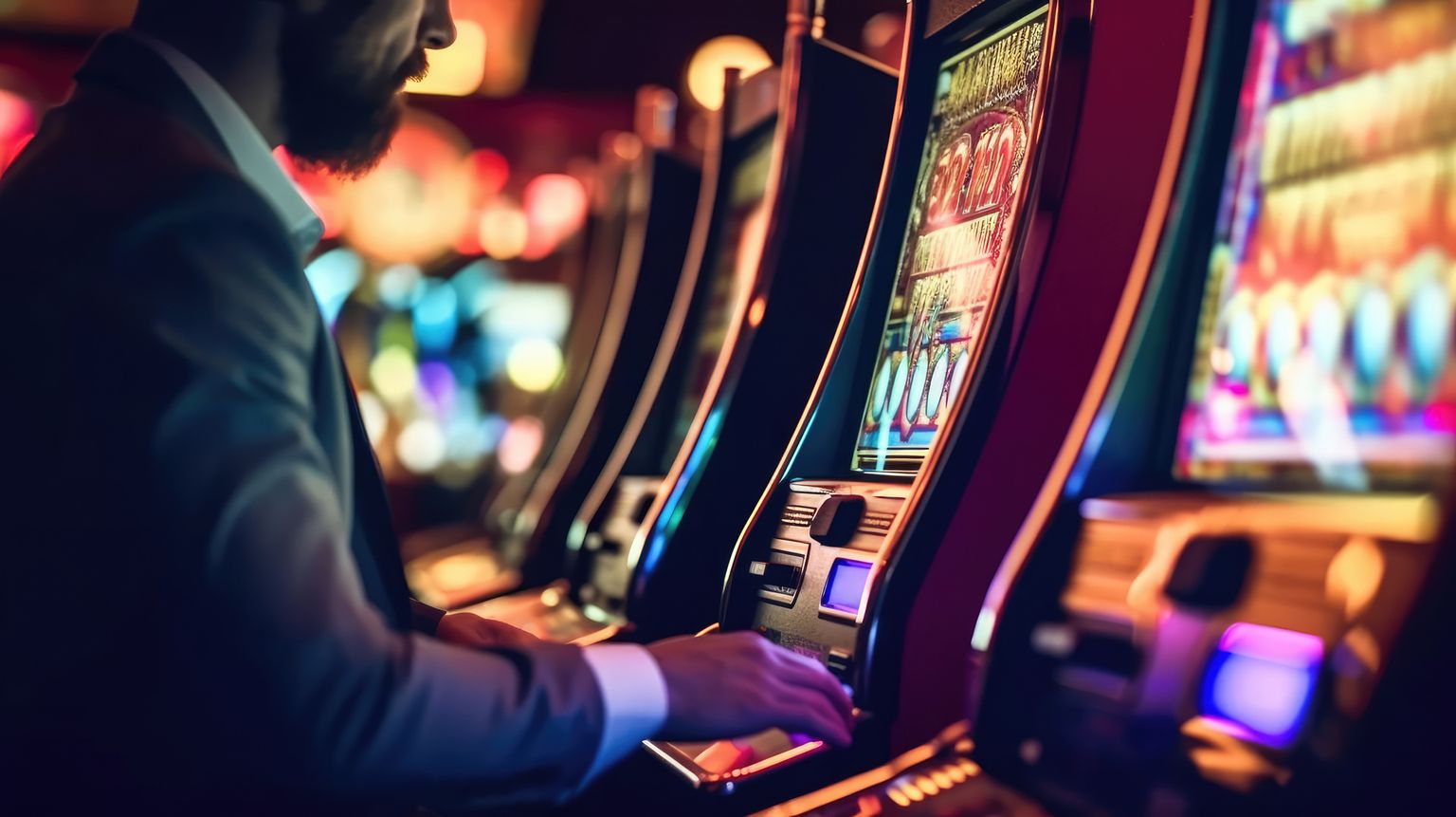 Man with gambling addiction
